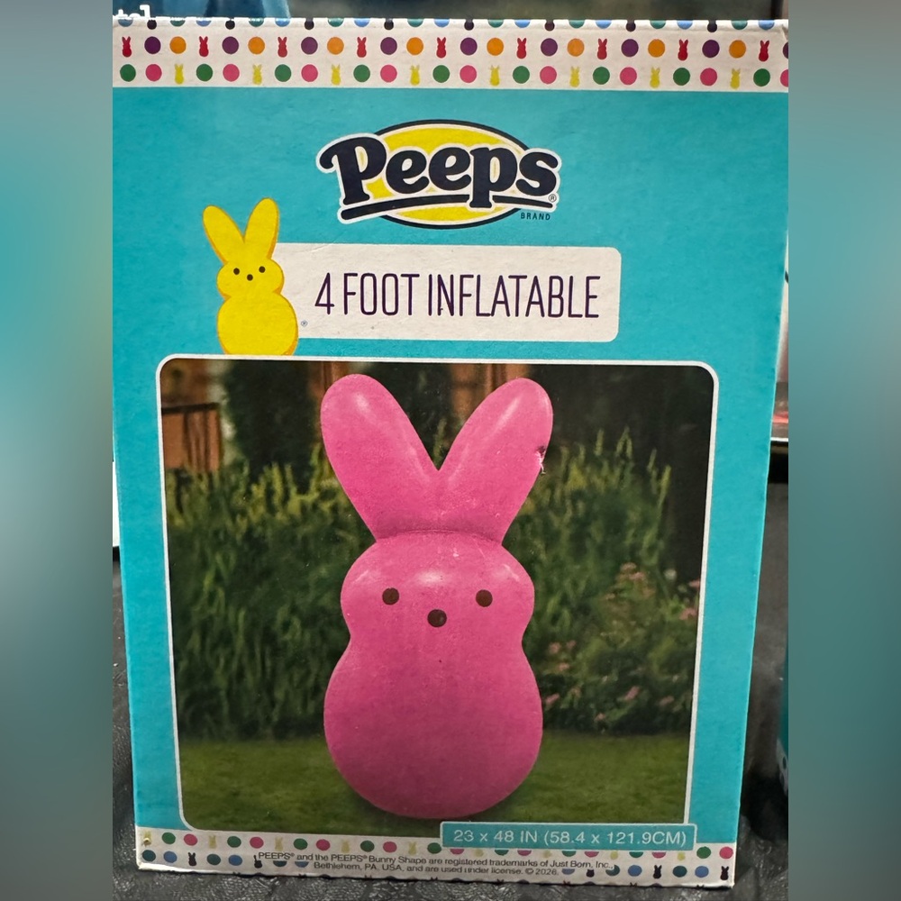 Peeps 4-Foot Inflatable Bunny - Picture 4 of 6